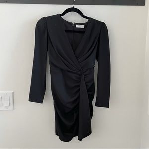Babaton black mini dress